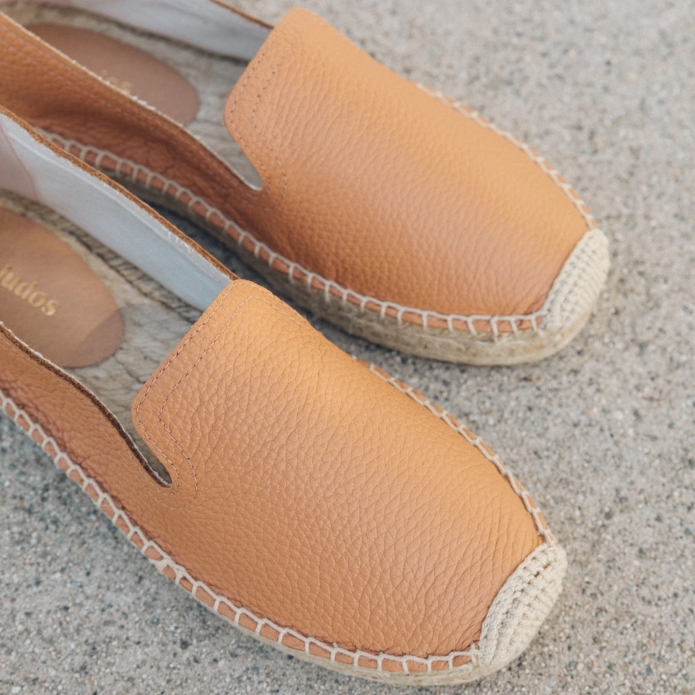 Leather Platform Espadrille Soludos